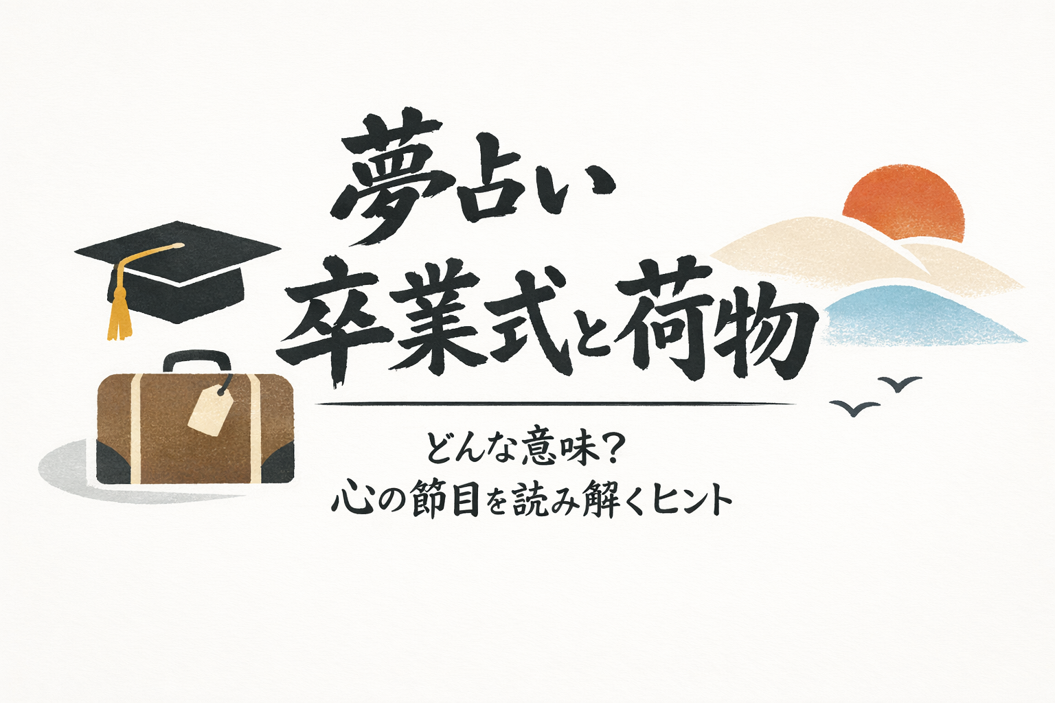 夢占い 卒業式 荷物ってどんな意味？心の節目を読み解くヒント