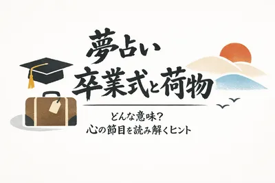 【夢占い】卒業式と荷物の夢ってどんな意味？心の節目を読み解くヒント