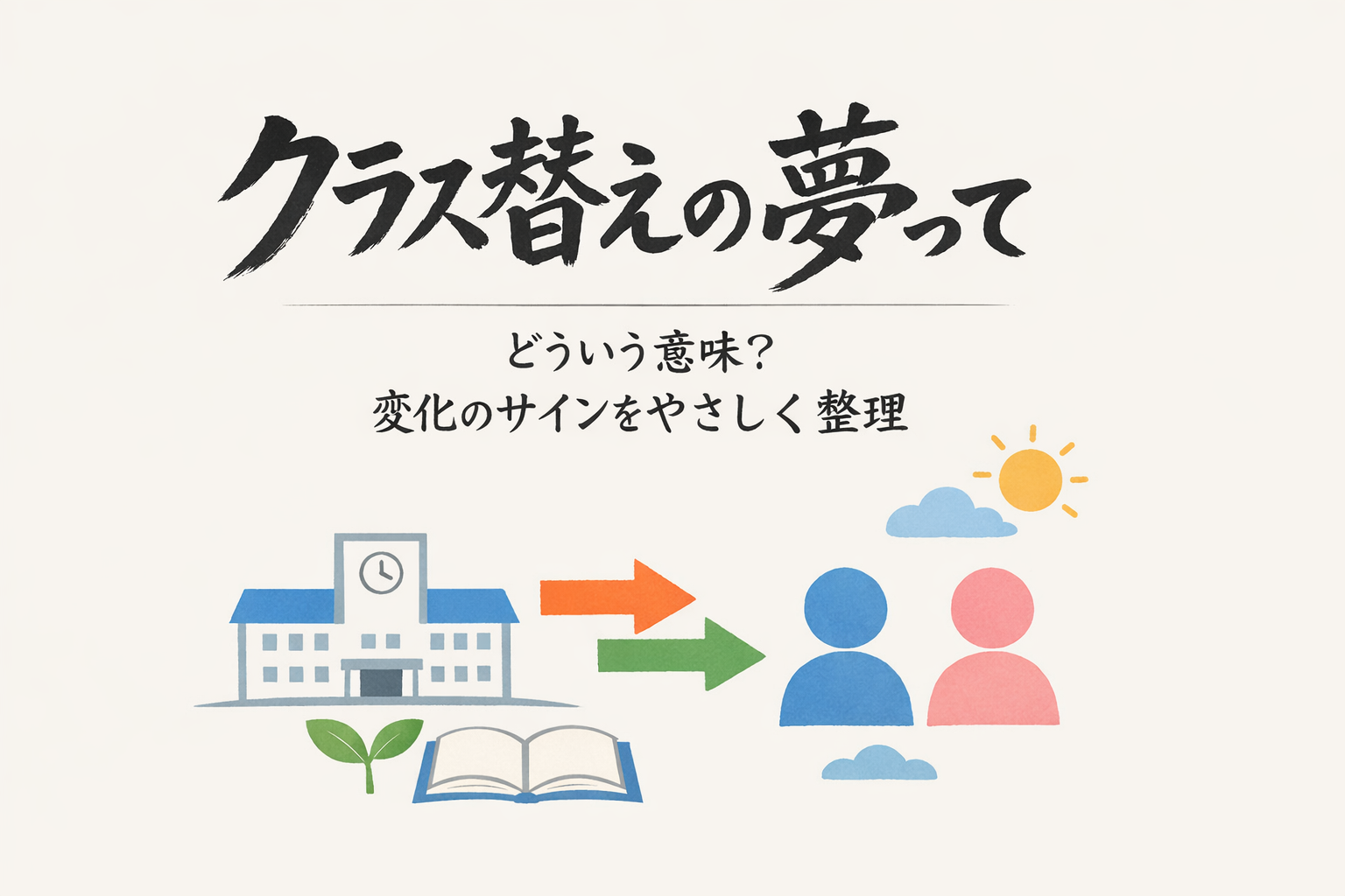 クラス替えの夢ってどういう意味？変化のサインをやさしく整理
