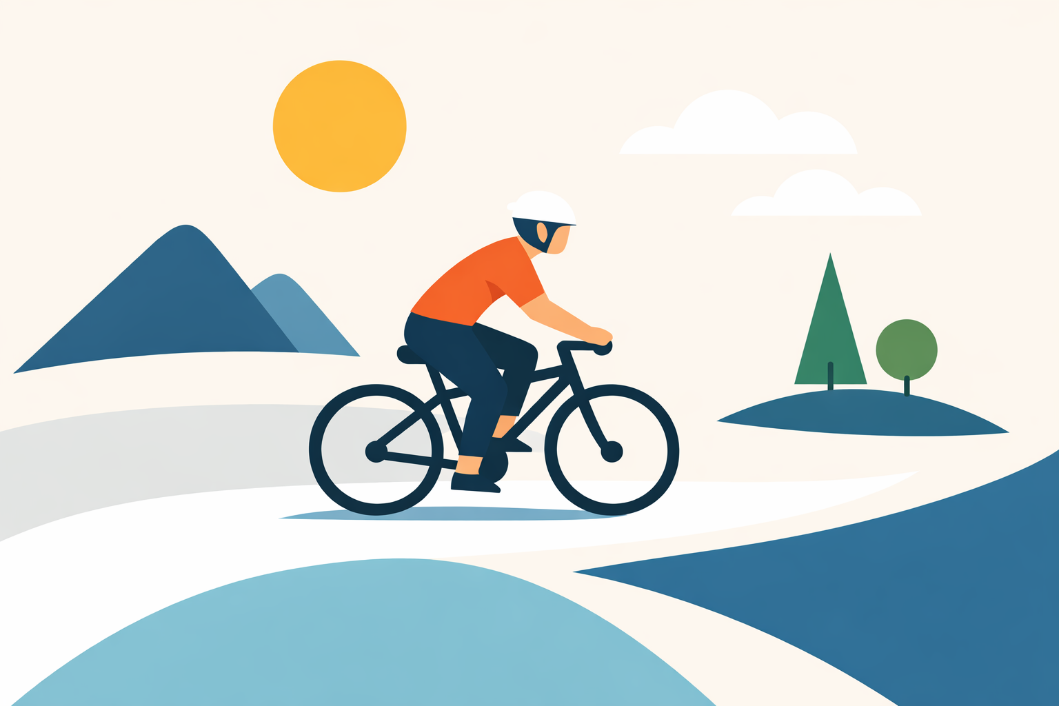 自転車に乗る夢は前進とバランスのサインなんですね