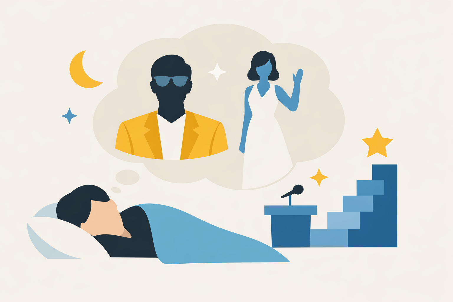 有名人が出てくる夢は承認欲求と才能のサインとされています