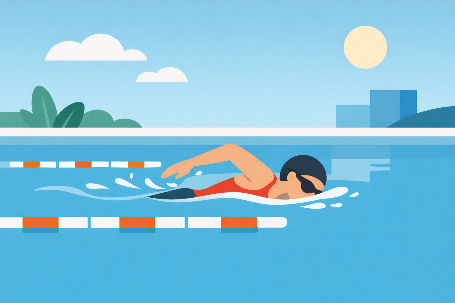 プールで泳ぐ夢は心のコンディションを映すサインなんですね