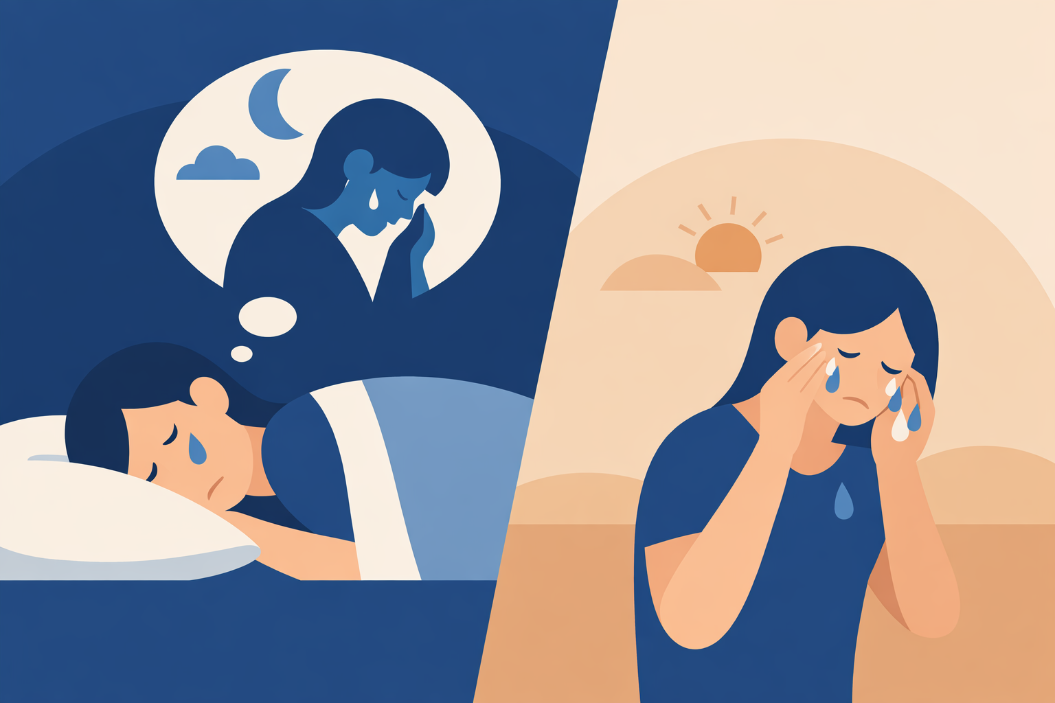 どうして涙が出るの？夢で泣いて現実でも泣く理由