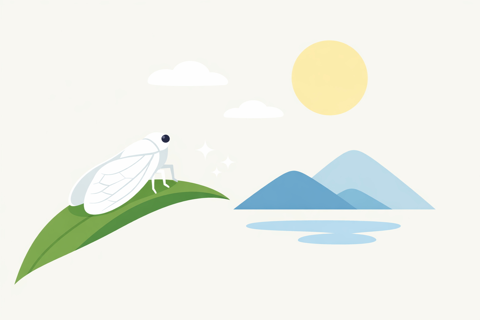 白いセミの夢は浄化と再スタートを知らせる吉夢とされています