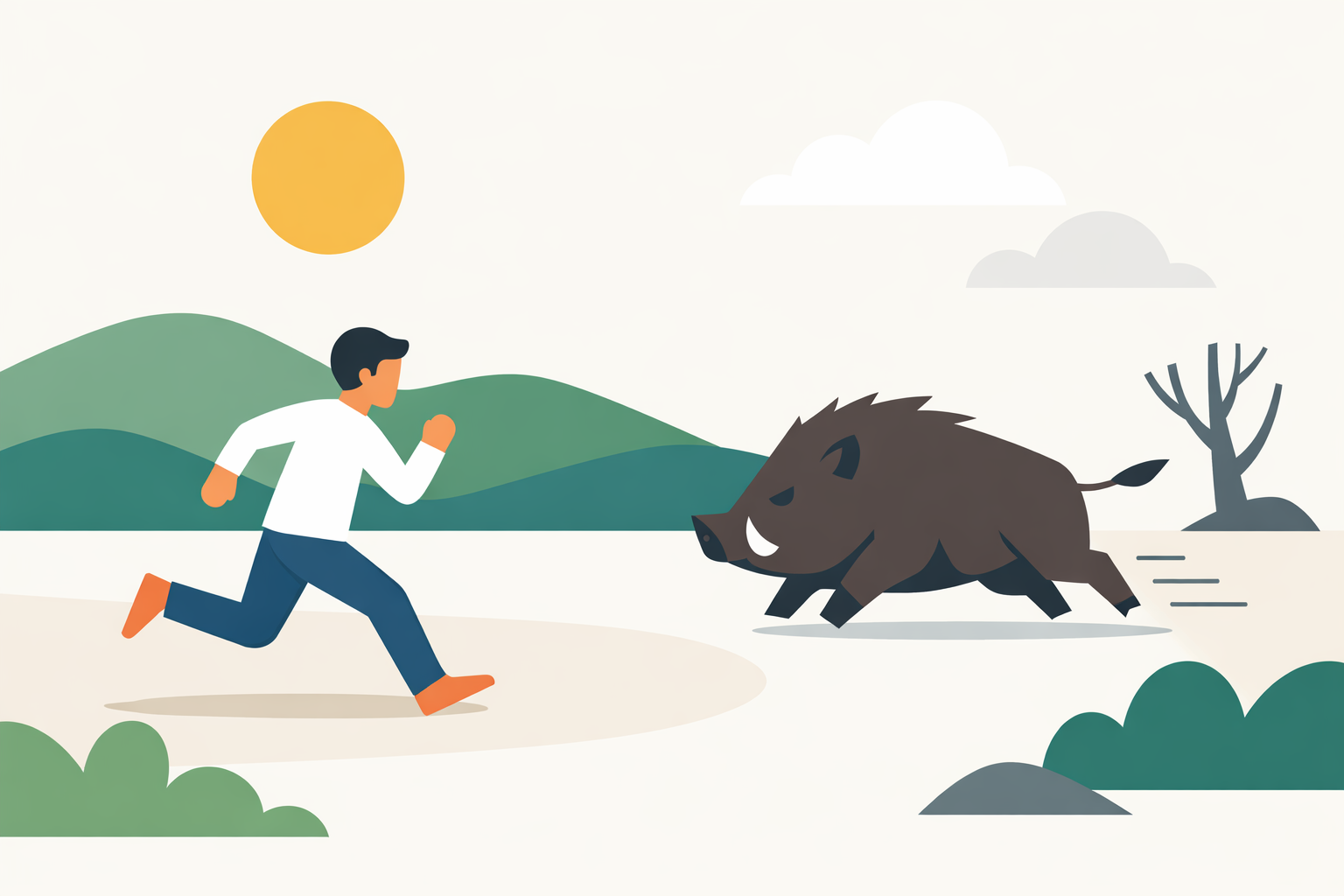 どうしてイノシシから逃げる夢を見るの？考えられる理由