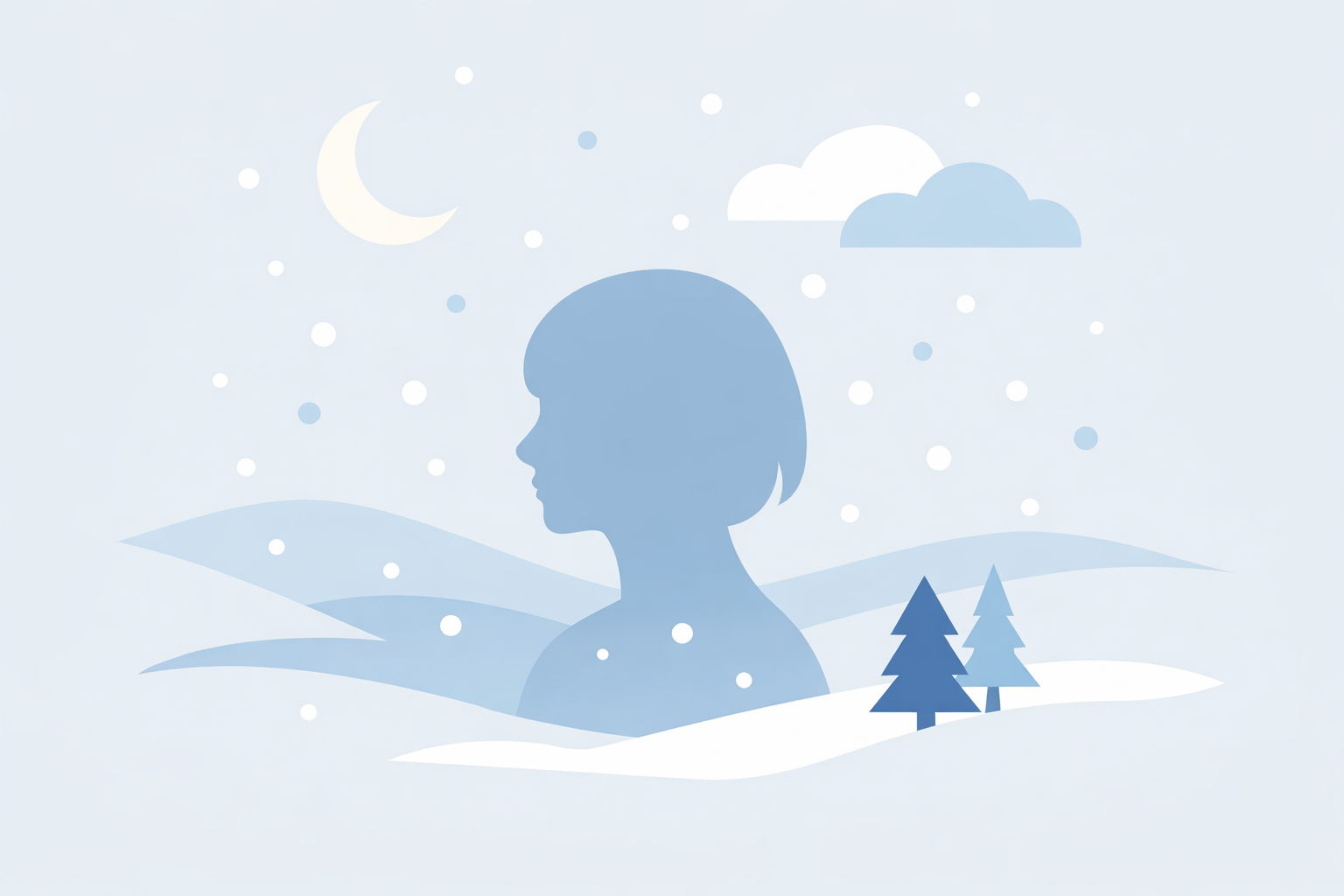 雪の夢は心の浄化と停滞のサインになりやすいんですね