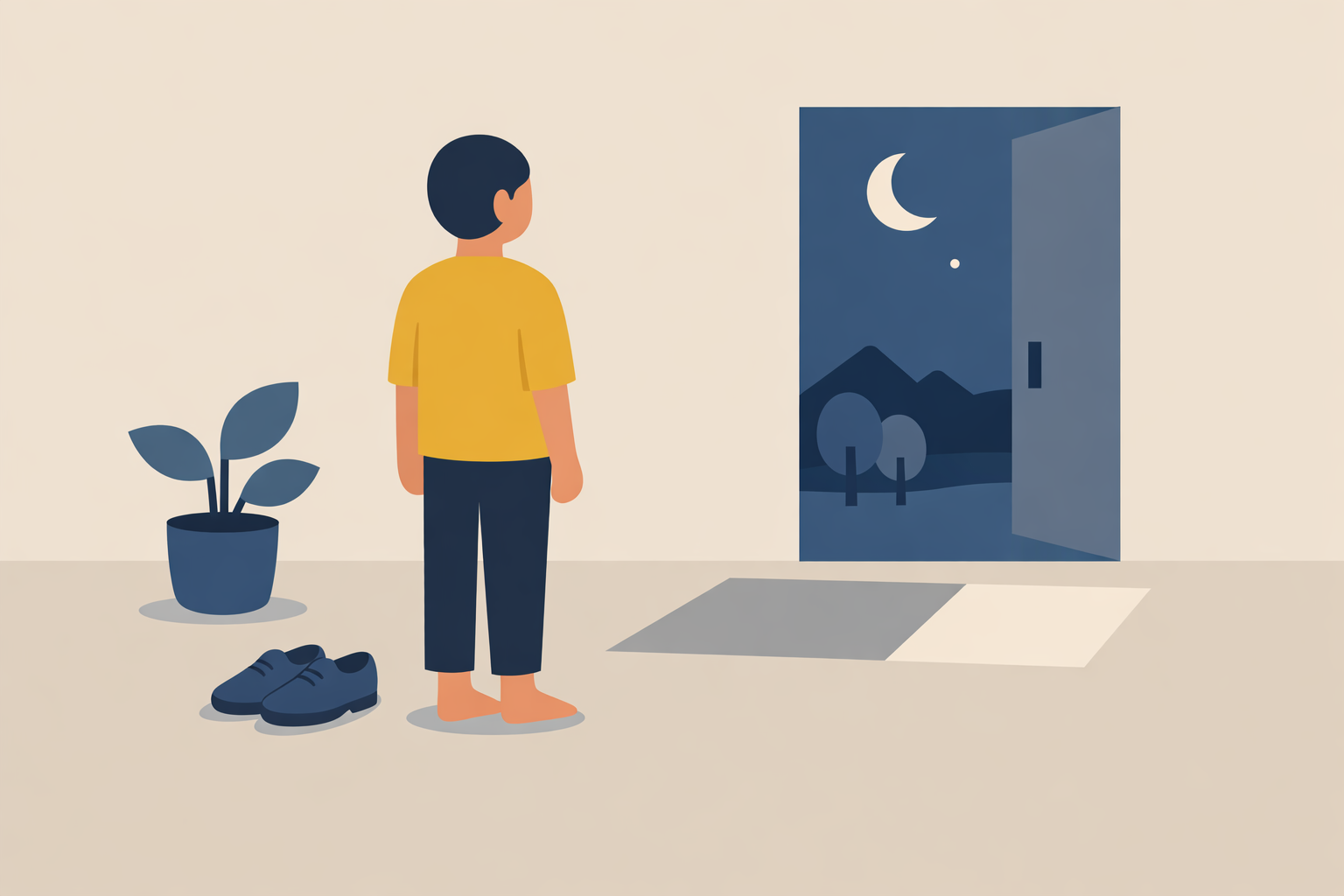 帰りたいのに靴がない夢は、立ち止まって整える合図かもしれません