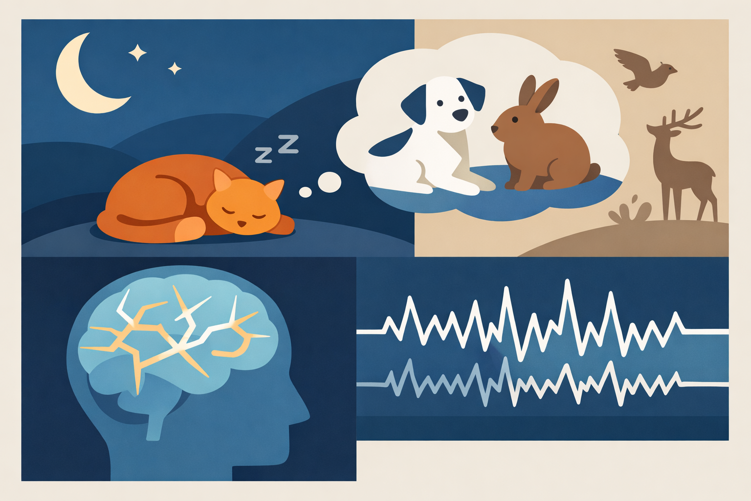 そう言えるのはレム睡眠の特徴と脳のサインがそろっているからなんですね